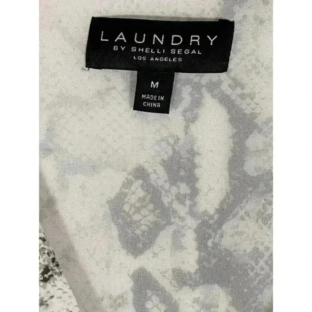 Laundry By Shelli Segal Python Print Button Front… - image 8